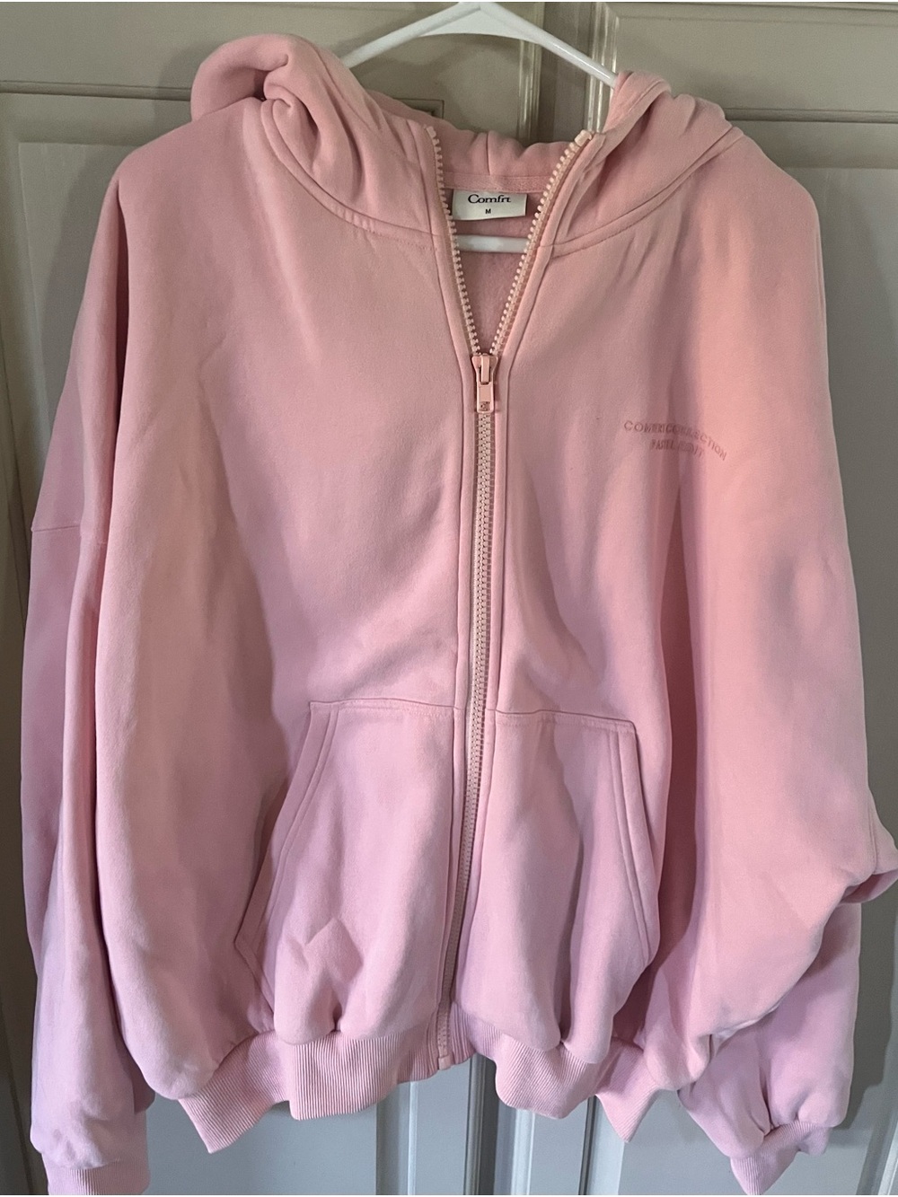 Comfrt Colors Pink Girls/women Zip-Up Hoodie Jacket